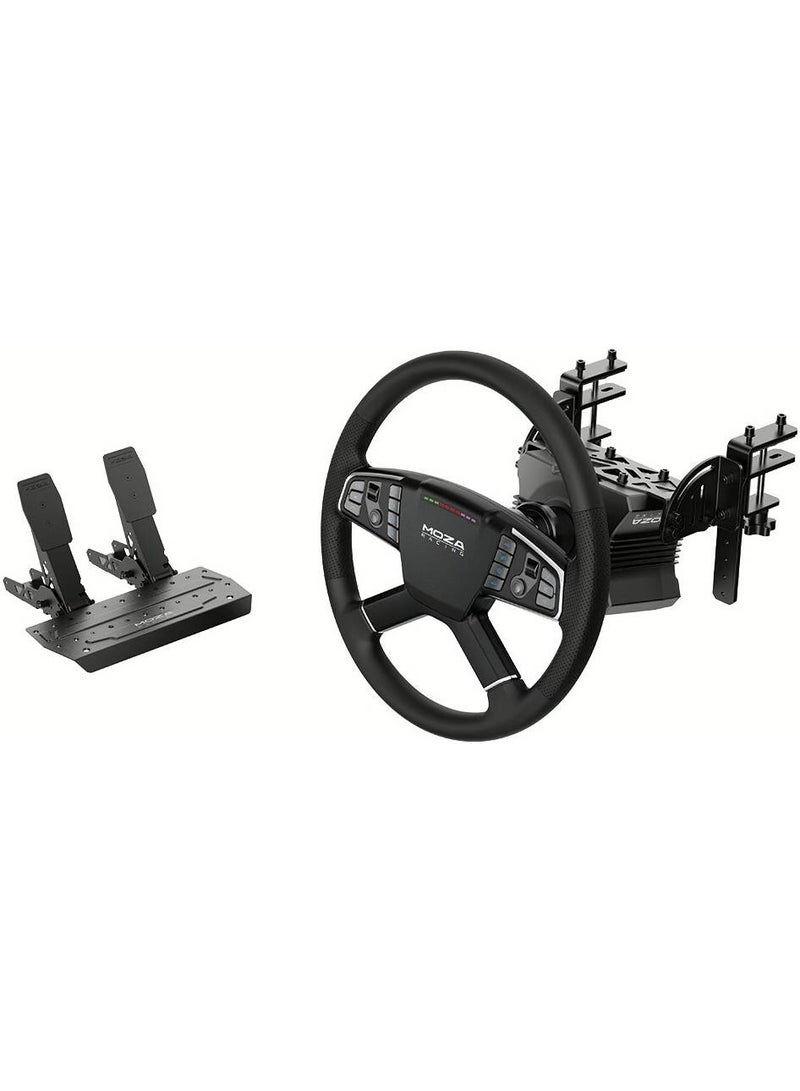 موزة مجموعة شاحنات موزا R5 - قاعدة دفع مباشر ٥.٥ نيوتن متر، عجلة شاحنة من الألومنيوم ٤٠٠ مم، دواسات SR-P Lite مزودة بمستشعر هول، أزرار RGB | مجموعة شاحنات R5 - Image 1