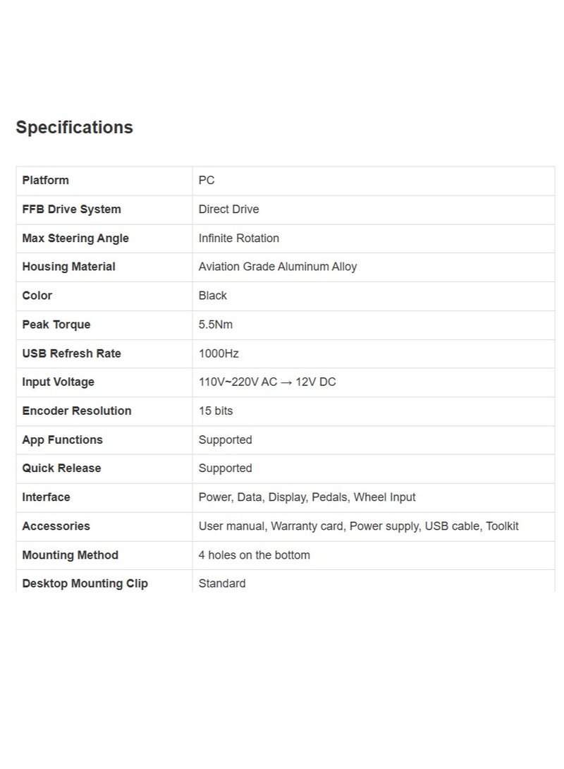 موزة مجموعة شاحنات موزا R5 - قاعدة دفع مباشر ٥.٥ نيوتن متر، عجلة شاحنة من الألومنيوم ٤٠٠ مم، دواسات SR-P Lite مزودة بمستشعر هول، أزرار RGB | مجموعة شاحنات R5 - Image 4