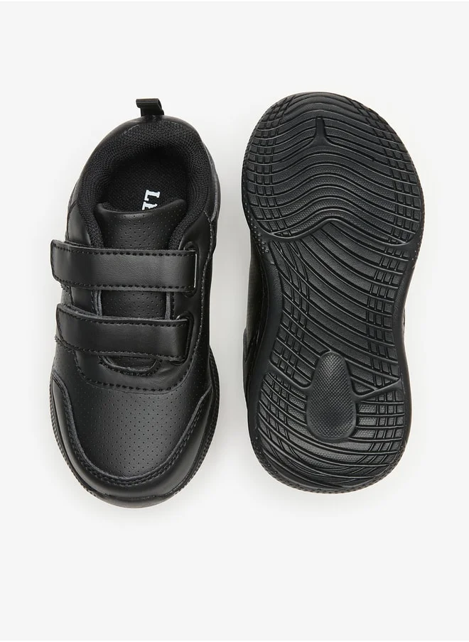 LBL by Shoexpress Boys Solid School Shoes With Hook And Loop Closure
