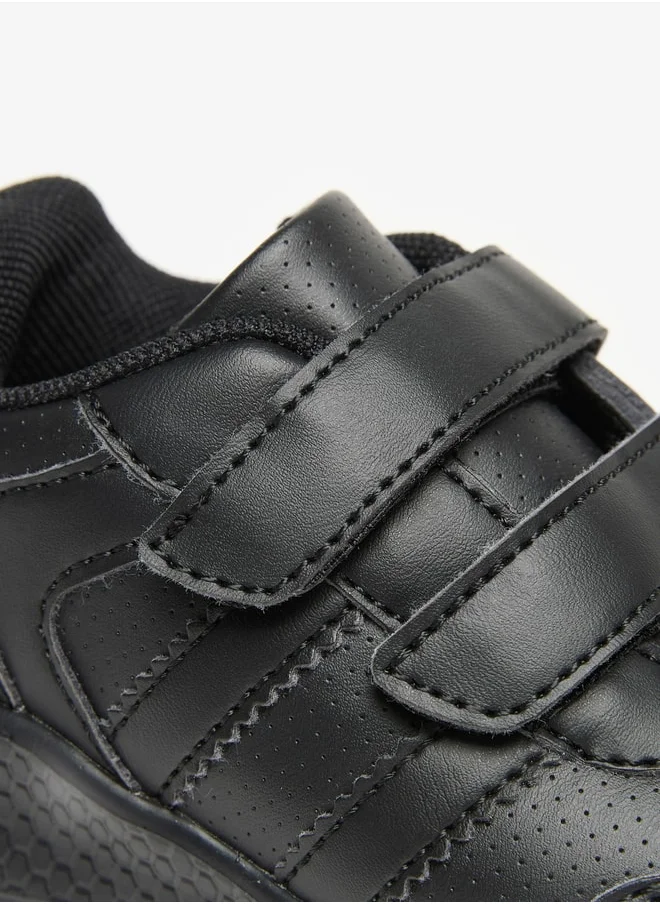 LBL by Shoexpress Boys Solid School Shoes With Hook And Loop Closure