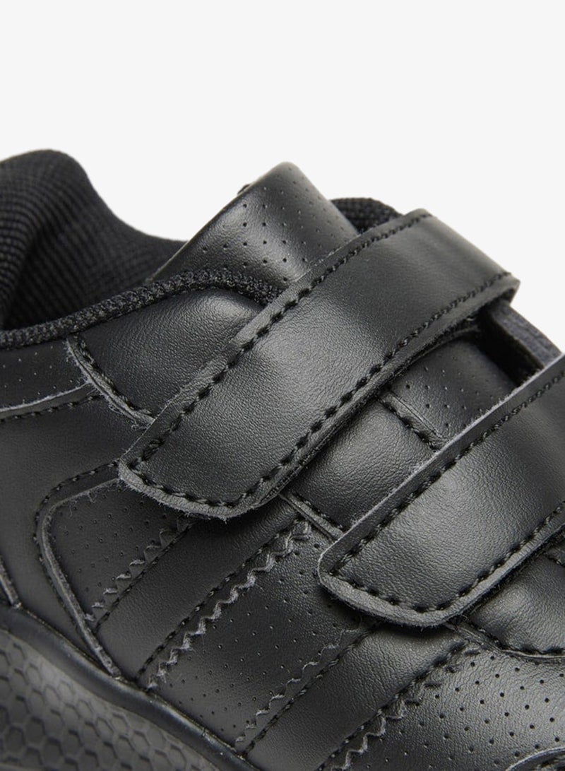 LBL by Shoexpress Kids Solid School Shoes With Hook And Loop Closure - Image 5