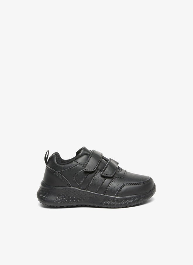 LBL by Shoexpress Kids Solid School Shoes With Hook And Loop Closure - Image 2
