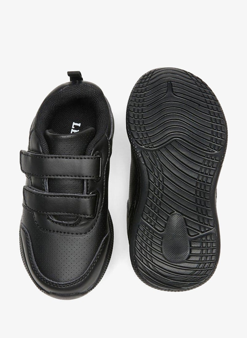LBL by Shoexpress Kids Solid School Shoes With Hook And Loop Closure - Image 4