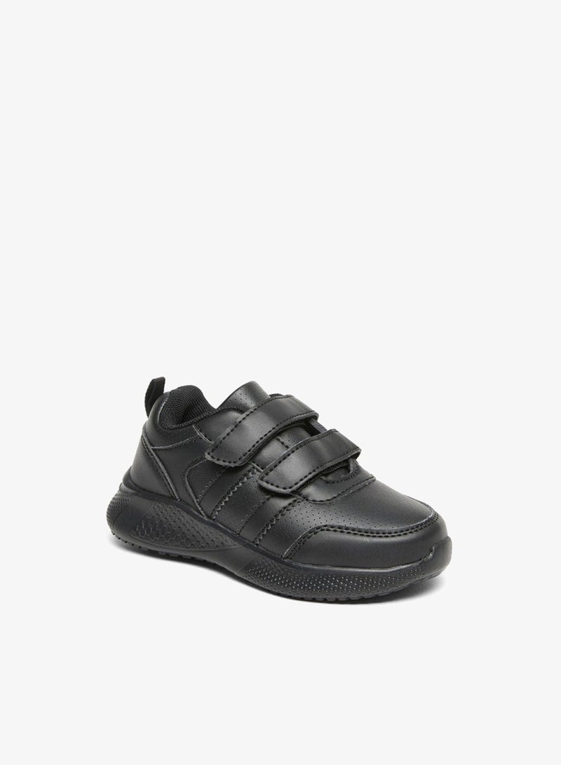 LBL by Shoexpress Kids Solid School Shoes With Hook And Loop Closure - Image 1