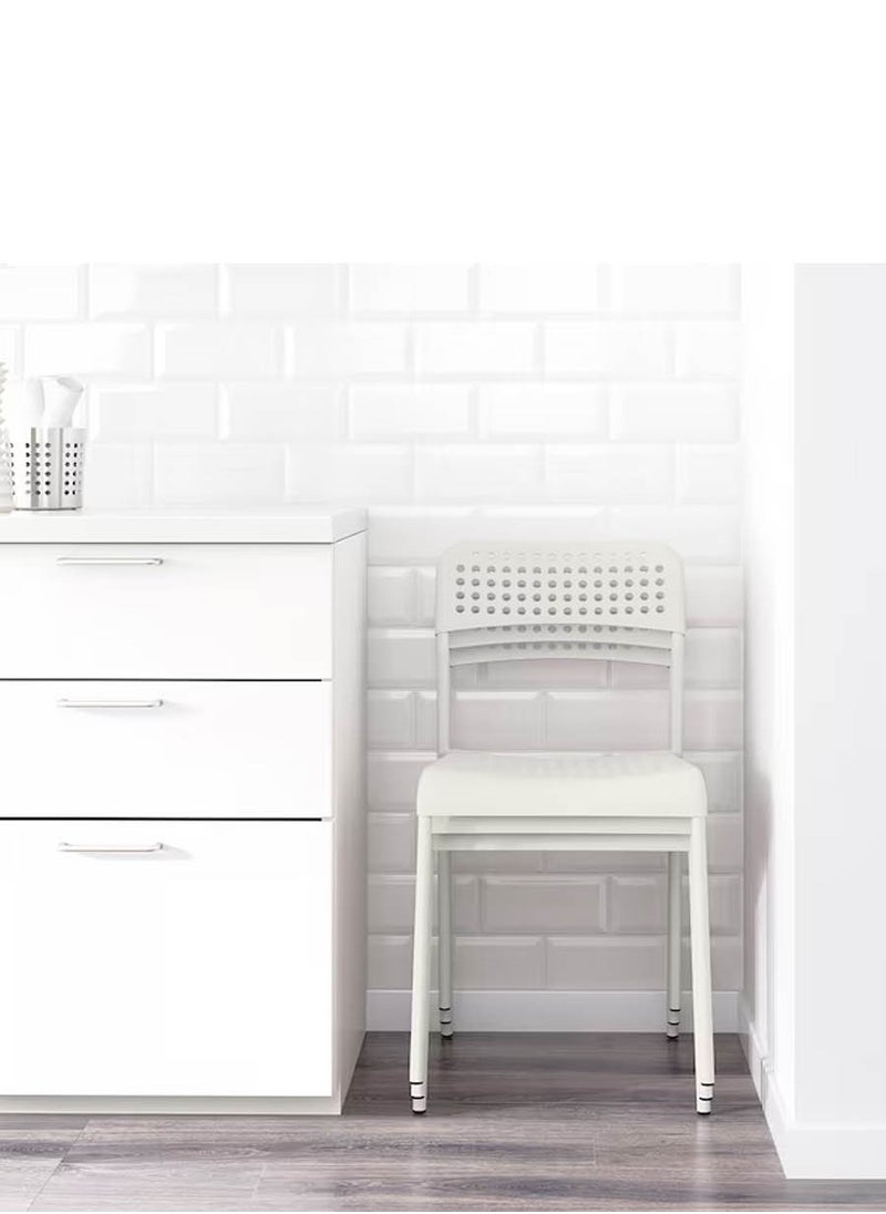 co arma - 2 white multi-use chairs, 77x45x39cm, without table - Image 1