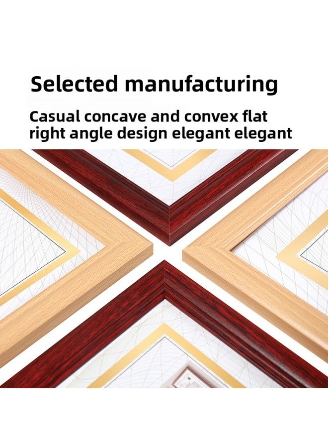 The Original Copy Of The Business License Framework For Yujia Is A Protective Cover With Wall A3 Certificate Cabinet Bulletin Board A4 Food Hygiene License-Color:A4 Business License [sub-frame] (29.7*21) Can Be Hung Horizontally And Vertically - Silver [wooden Series]  - Image 4