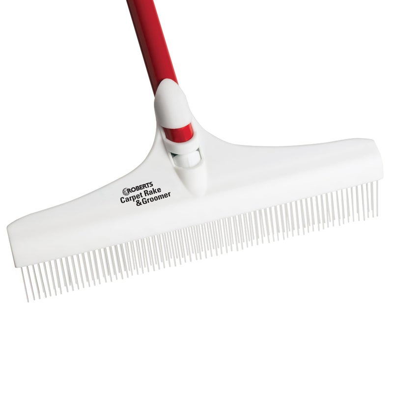 ROBERTS 12" Carpet Rake and Groomer with 51" Handle - Image 3