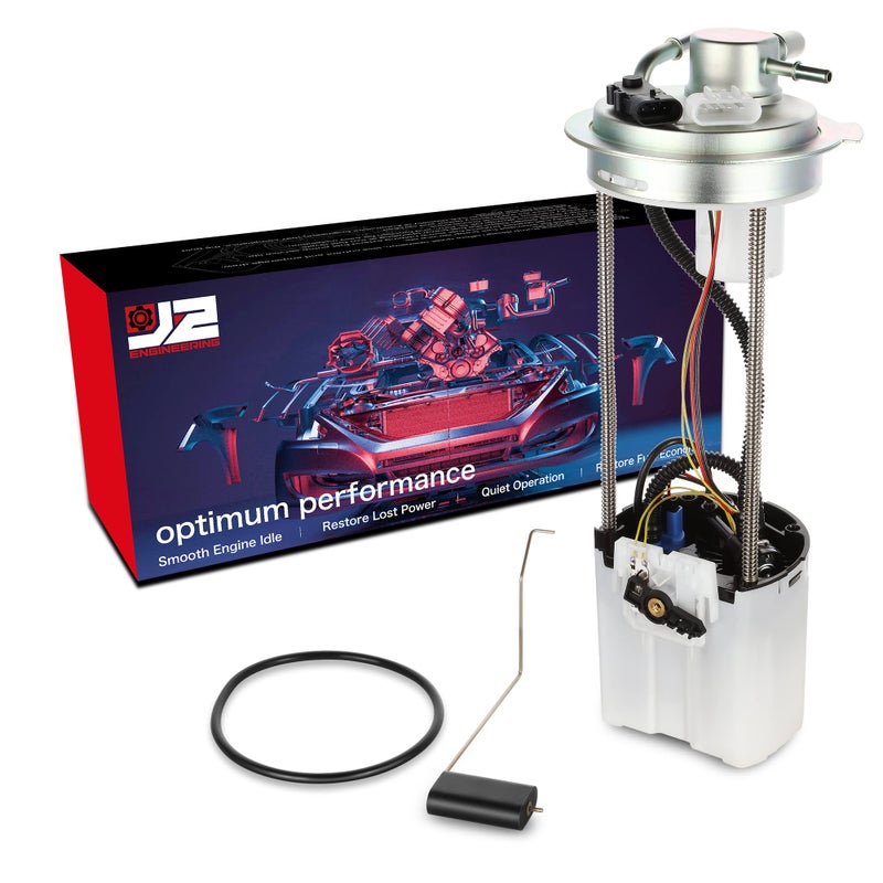 J2 Engineering Electric Fuel Pump Module Assembly Compatible with 0708 SilveradoSierra 1500 J2FPM0089