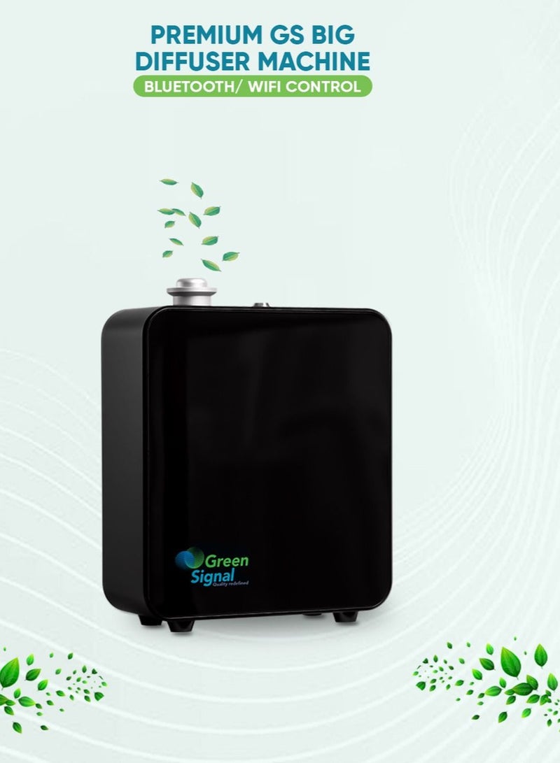 جرين سيجنال جهاز تعطير للمساحات الكبيرة - يعمل بالبلوتوث – نشر مستمر – يدعم HVAC – تحكم عبر تطبيق الجوال – للزيوت العطرية والزيوت الأساسية - Image 2