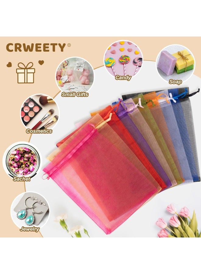 Crweety 50 قطعة، أكياس تغليف أورجانزا (بيضاء، 5 × 7 بوصة) - Image 4