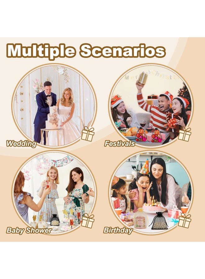 Crweety 50 قطعة، أكياس تغليف أورجانزا (بيضاء، 5 × 7 بوصة) - Image 3