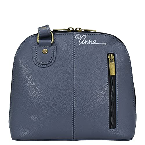 Anna by Anuschka Women's Leather Small Zip-Around Handbag, Multi Compartment Organizer, Lion Magic - Image 2