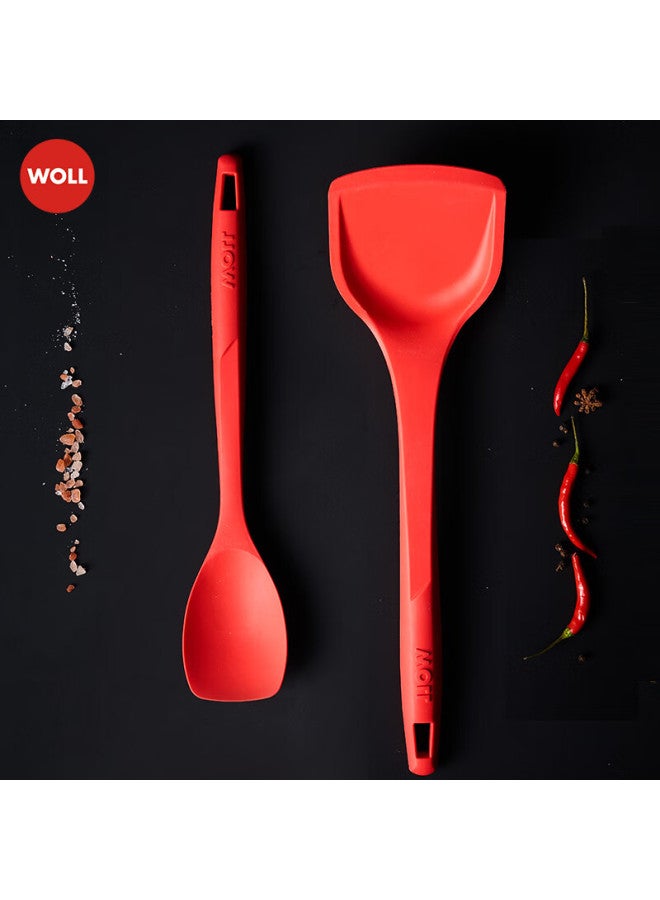 Woll Kitchen Silicone Accessories, Large And Small Spatulas, 2-piece Set - Image 1