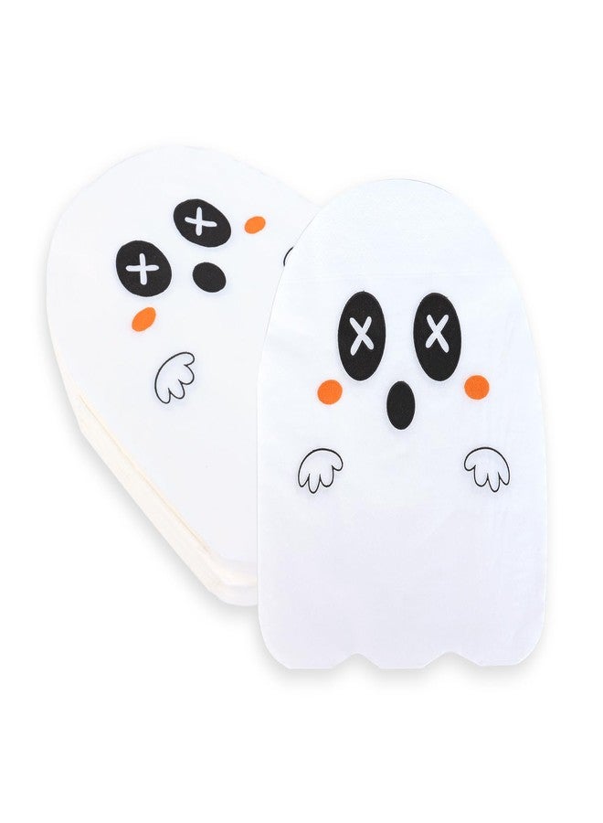 Crazy Night Halloween Napkins for Halloween Party Supplies - 50 Pack,Ghost Disposable Paper Napkins for Halloween Table Decorations Favors - Image 1
