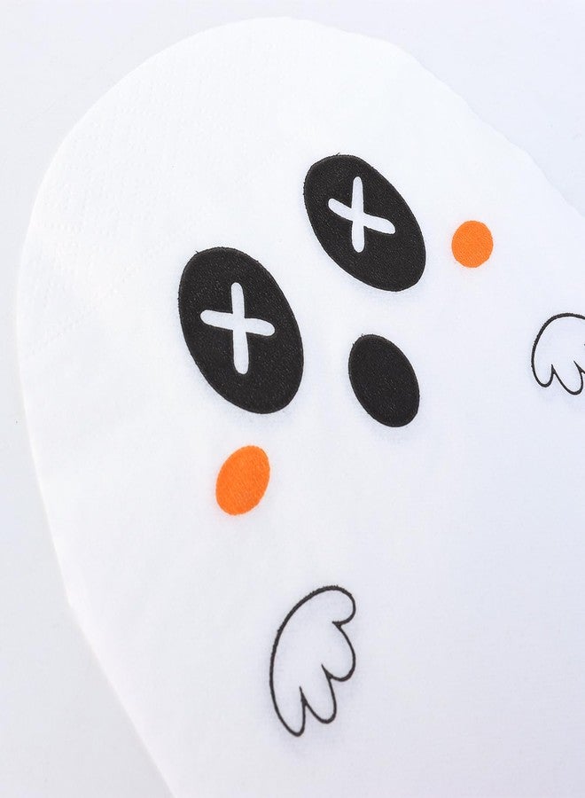 Crazy Night Halloween Napkins for Halloween Party Supplies - 50 Pack,Ghost Disposable Paper Napkins for Halloween Table Decorations Favors - Image 5