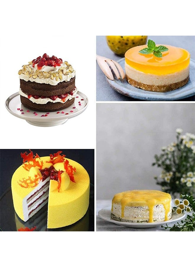 meayul 2pcs 6 Inch Silicone Cake Molds for Baking, Round Cake Baking Pan, Non-Stick Quick Release Suitable for Cheesecake Chocolate Cake, Brownie Cake, puddings, Birthday Party, Wedding Anniversary - Image 3