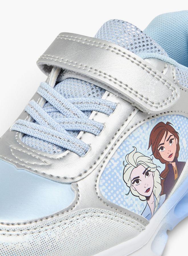 Disney Girls Frozen Print Light-Up Ankle Sneakers - Image 4