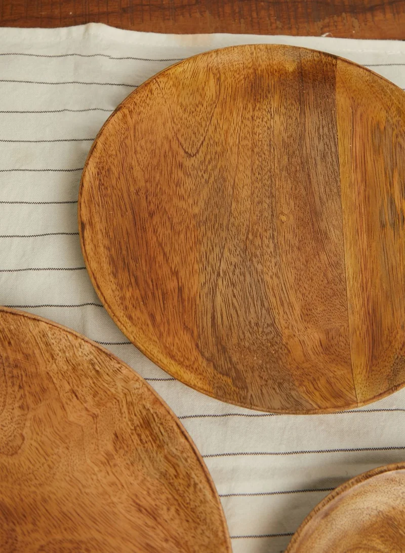 AURORA Set Of 3 Wooden Plates
