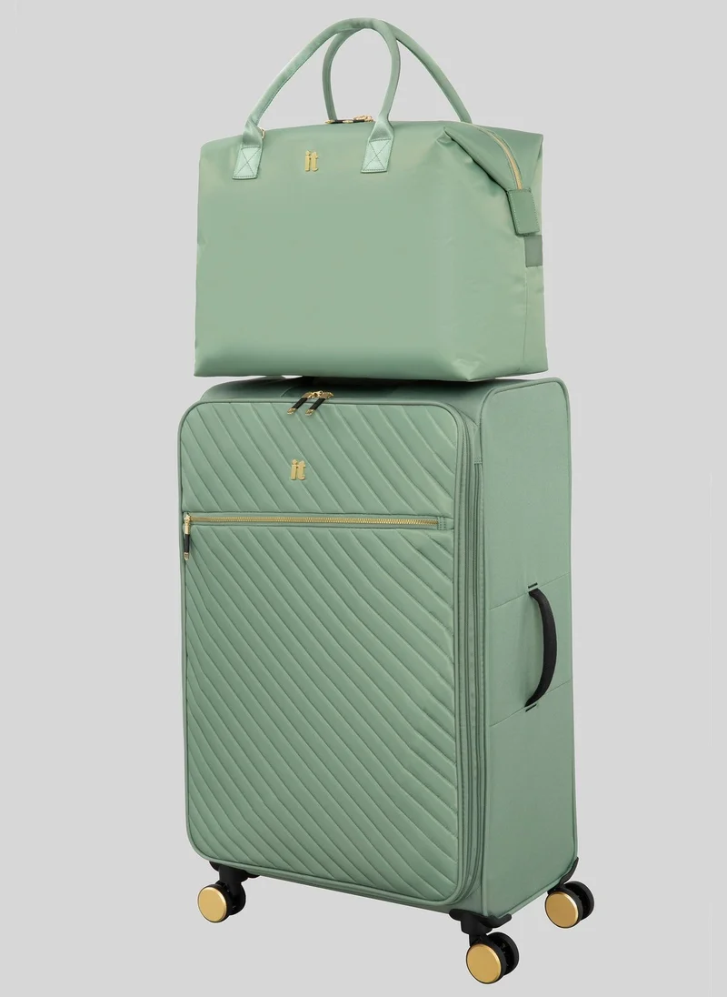 Matalan IT Luggage Sage Desirable Soft Suitcase