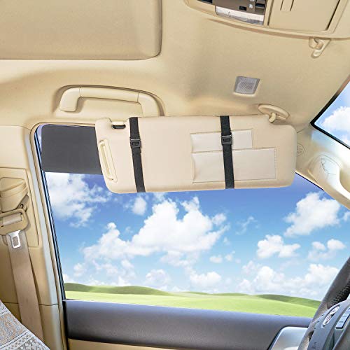 WANPOOL Car Visor Sunshade, Car Visor Anti-Glare Sunshade Extender for Front Seat Driver or Passenger - 1 Piece (Black) - Image 5