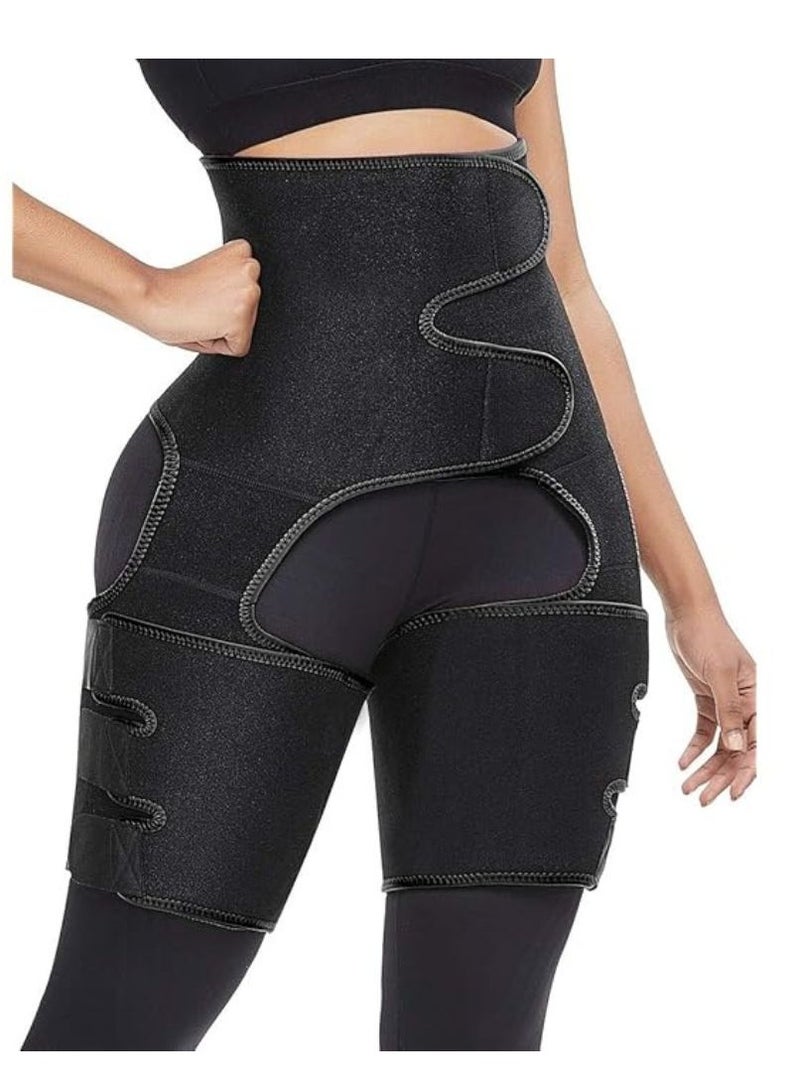 Spall Waist Trainer For Women Tummy Belt Wrap Adjustable Waist Trimmer Belt For Women & Men Comfortable Sweat Belt Waist Trainer Belt For Tummy Control Elastic Belly Belt  - Image 1