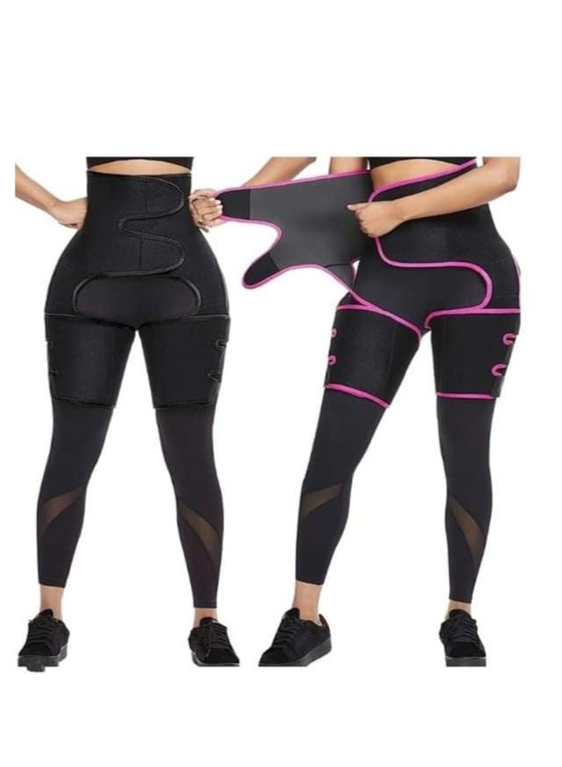 Spall Waist Trainer For Women Tummy Belt Wrap Adjustable Waist Trimmer Belt For Women & Men Comfortable Sweat Belt Waist Trainer Belt For Tummy Control Elastic Belly Belt  - Image 2