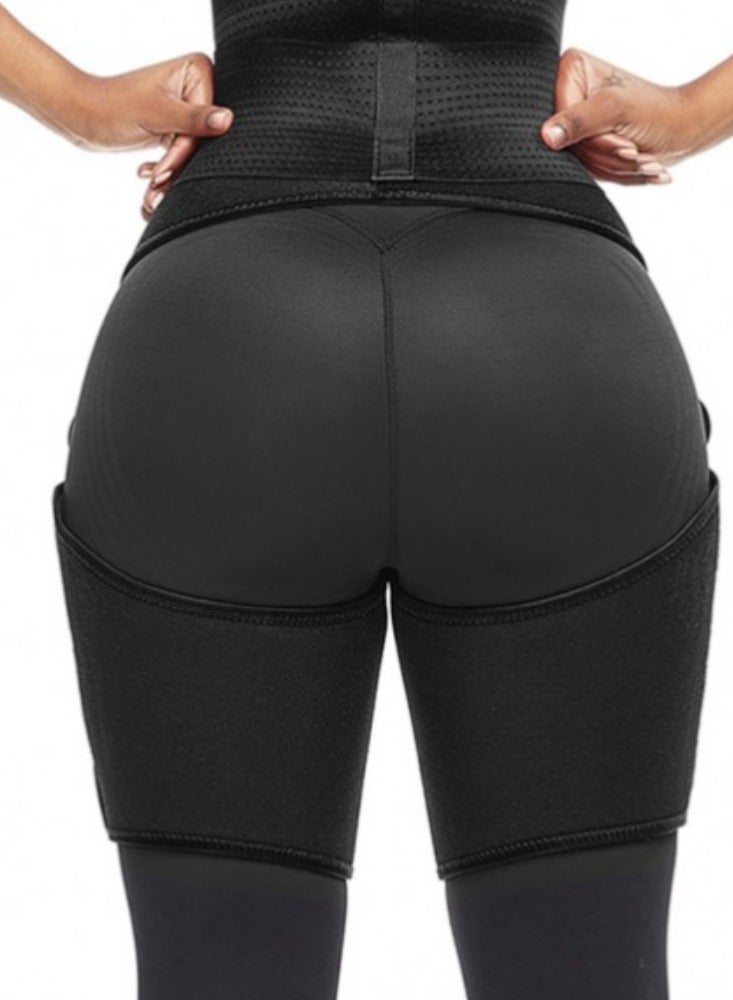 Spall Waist Trainer For Women Tummy Belt Wrap Adjustable Waist Trimmer Belt For Women & Men Comfortable Sweat Belt Waist Trainer Belt For Tummy Control Elastic Belly Belt  - Image 4