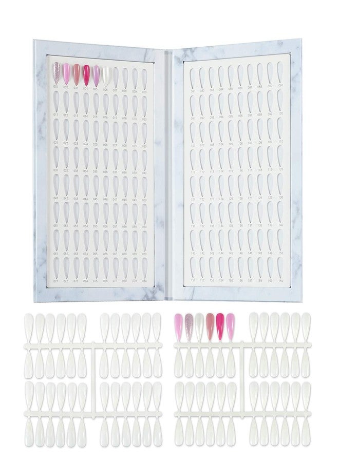 NMKL38 160 Nail Color Display Book Chart with 240 Nail Tips UV Gel Polish Color Card Board Salon Tools (A04) - Image 3