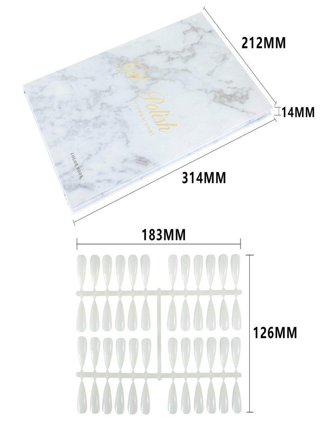 NMKL38 160 Nail Color Display Book Chart with 240 Nail Tips UV Gel Polish Color Card Board Salon Tools (A04) - Image 5