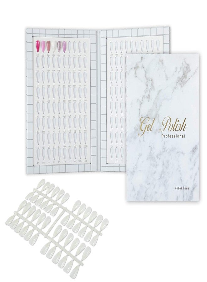NMKL38 160 Nail Color Display Book Chart with 240 Nail Tips UV Gel Polish Color Card Board Salon Tools (A04) - Image 1