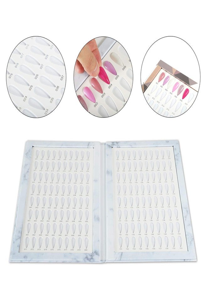 NMKL38 160 Nail Color Display Book Chart with 240 Nail Tips UV Gel Polish Color Card Board Salon Tools (A04) - Image 2
