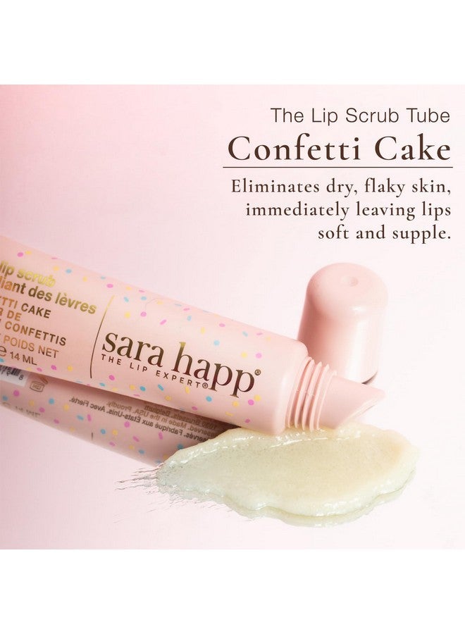 sara happ Confetti Cake Lip Scrub: Exfoliate, Moisturize, Smooth Lips with Almond Oil and Vitamin E, Enhance Lip Color - Image 3