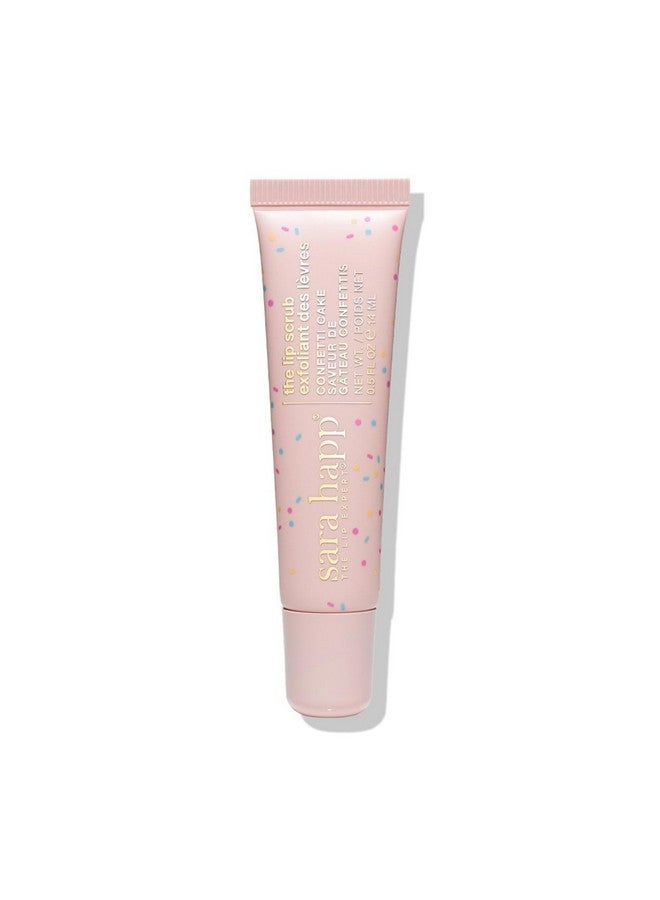 sara happ Confetti Cake Lip Scrub: Exfoliate, Moisturize, Smooth Lips with Almond Oil and Vitamin E, Enhance Lip Color - Image 1
