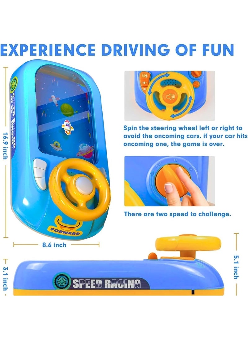 واحة الألعاب لعبة عجلة قيادة مغامرة سفينة الفضاء - لعبة محاكاة قيادة تفاعلية مع أضواء وموسيقى، لعبة تعليمية للأطفال من سن 3 إلى 6 سنوات، هدية تظاهر ممتعة للأولاد والبنات - Image 4