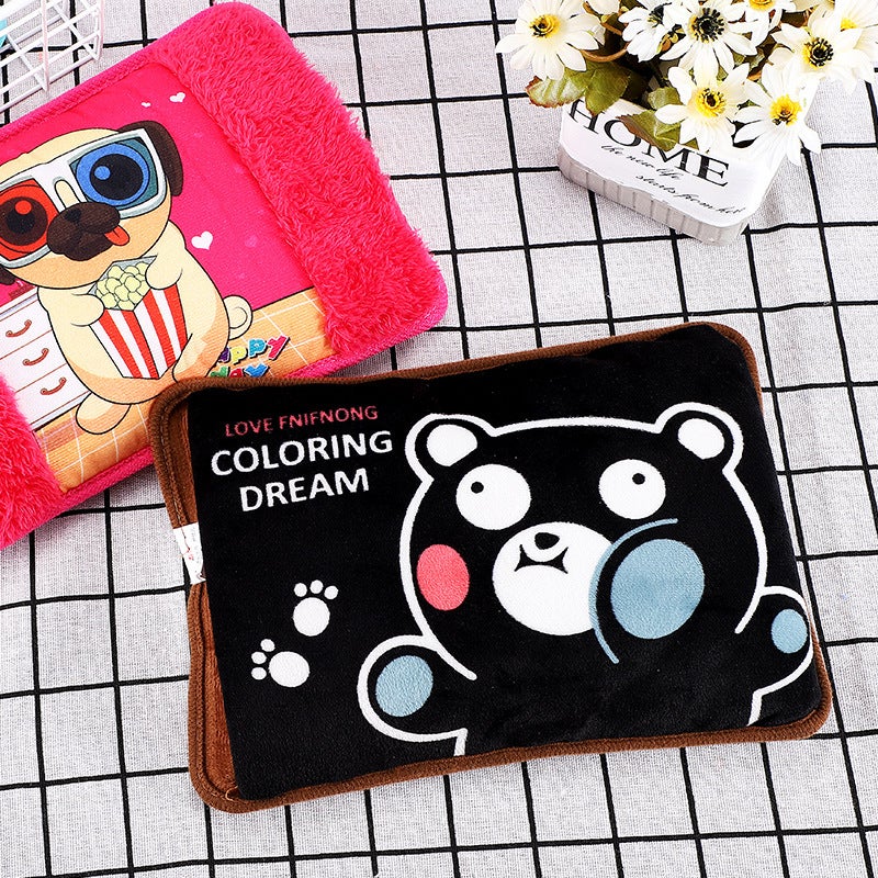 European Home Daily Water Bag Cartoon Cute Electric Warm Bag Hand Warmer Warm Water Bag Can Be Set - Image 2