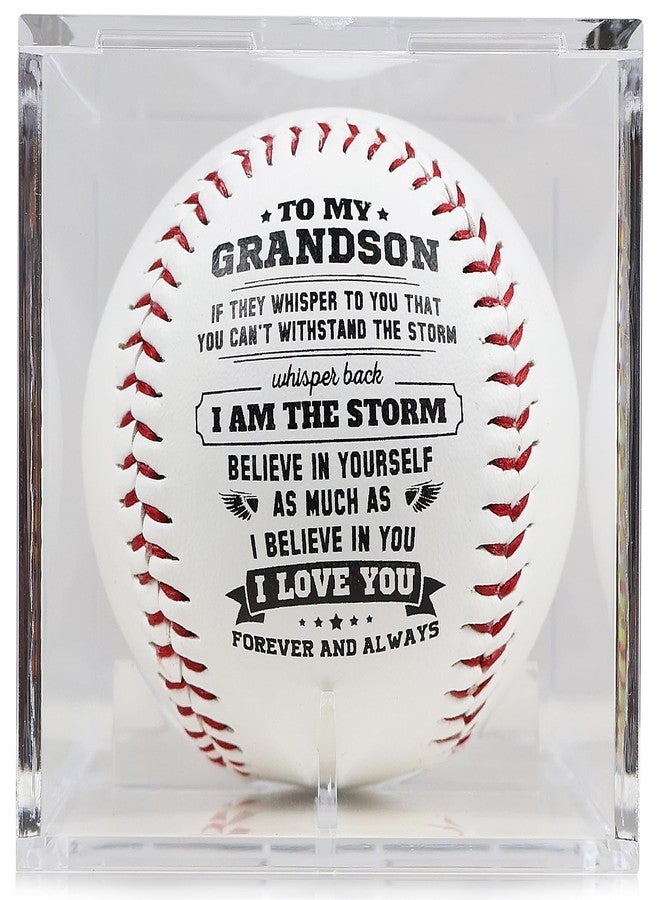 SYNGUCK Birthday Baseball Gifts for Youth, Teenage Boys,Christmas Graduation Baseball Gifts for Grandson from Grandma, Grandpa, Grandparents ，Personalized Baseball Gifts (Grandparents to Grandson) - Image 1