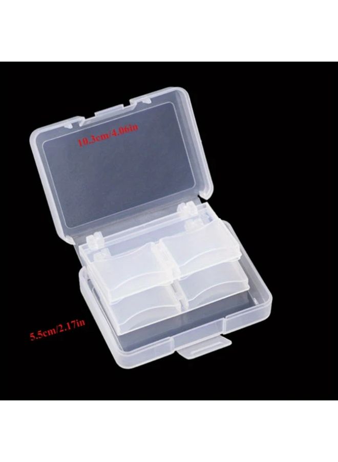2pcs 18mm 8 Card Transparent Memory Card Case Durable Plastic Storage Box with Secure Lid for Tf Sd Cards Jewelry Small Items Home Office Travel Organizer - Image 2