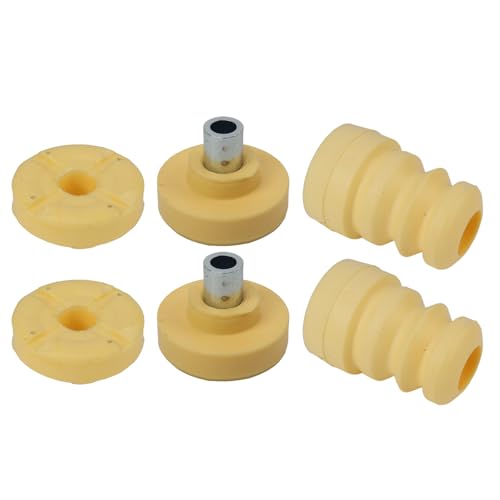 Bomunik Front Rear Lower Upper Shock Strut Guide Support Bushing Set For BMW X5 (E70) 2007-2013 X5 (E70 Facelift) 2011-2013 X6 (E71) 2008-2014 Replacement number# 33526776557,33526776399,33536773060 - Image 1