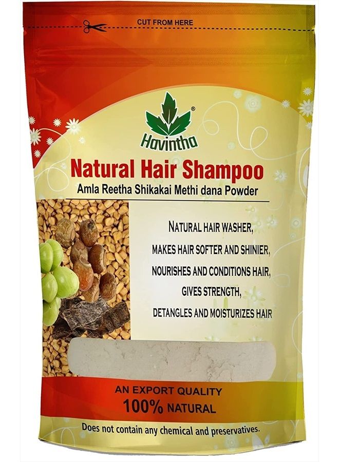 Havintha Natural Hair Shampoo with Amla, Reetha, Shikakai and Methi dana Powder hair wash - 227 Grams (Advanced shampoo) (PACK 1) - Image 1