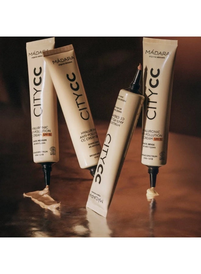 Mádara City CC Hyaluronic Anti-Pollution CC Cream Medium SPF15 40ml - Image 3