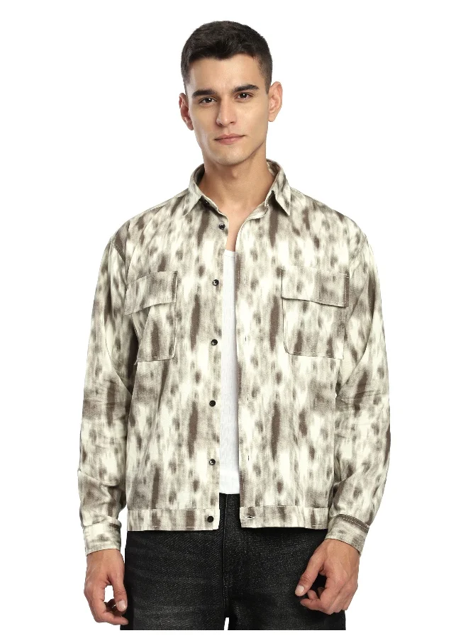 بيونغ شيكت بطبعة تأثير الصبغة البني