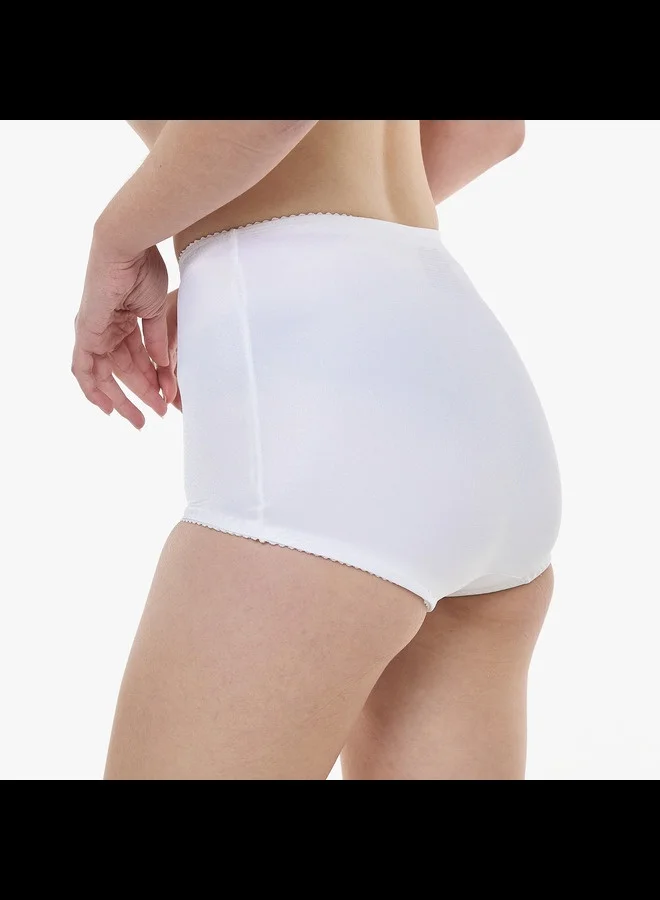 Hanes Hanes 2 Pair All Over Shaping Moderate Control Briefs H051 White Large