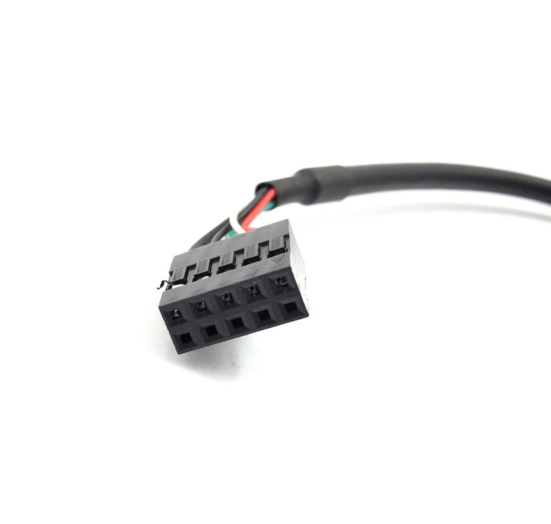 Duttek 9 pin USB Header to USB Cable, USB 2.0 Type A Male to Dupont 9 Pin Female Header Motherboard Cable Cord (AM to 9Pin 0.2M)(2 Pack) - Image 4