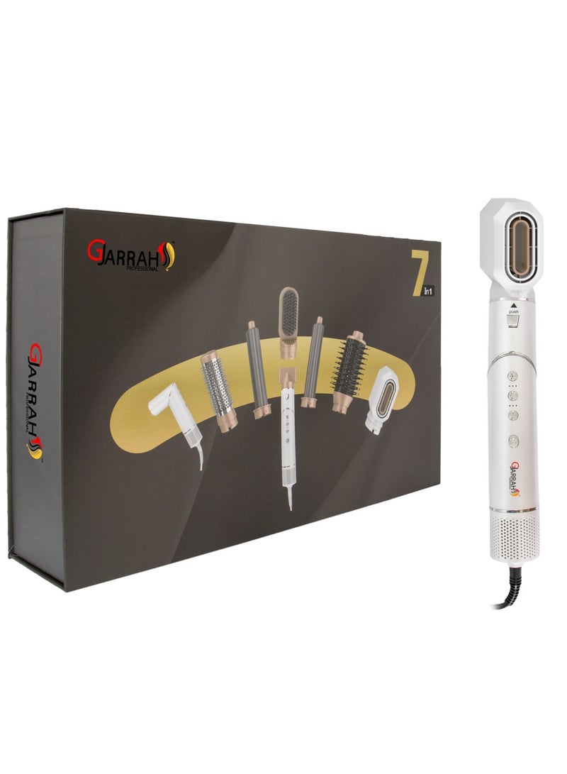 Gjarrah Multi-Use Hair Dryer with 7 Attachments and 90 Degree Foldable Handle  - Image 1