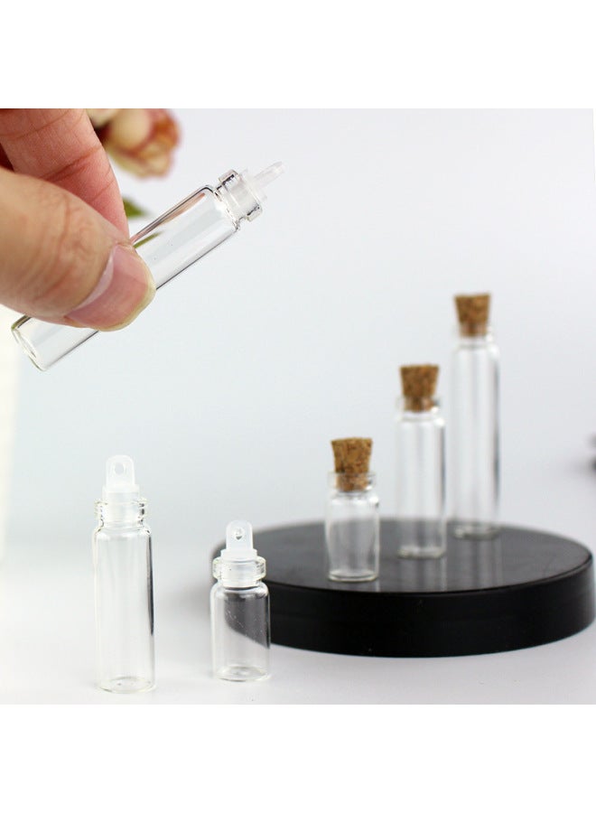 Fetal Hair Bottle Newborn Cork Small Glass Bottle Umbilical Cord Milk Teeth Hundred Days Full Moon Baby Wisdom Teeth Preservation Bottle Fetal Hair-Specifications:30*80mm (Cork)  - Image 4