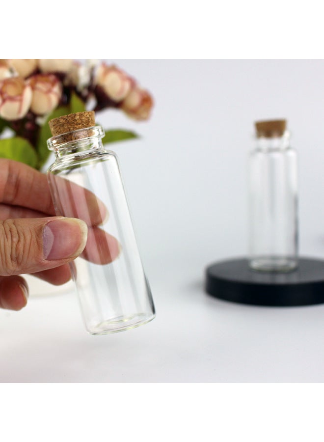 Fetal Hair Bottle Newborn Cork Small Glass Bottle Umbilical Cord Milk Teeth Hundred Days Full Moon Baby Wisdom Teeth Preservation Bottle Fetal Hair-Specifications:30*80mm (Cork)  - Image 1