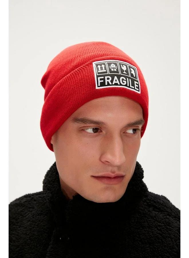 Bad Bear Unisex Cap Fragile Beanie - Red.