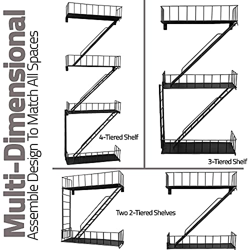 Beyond Basic Fire Escape Shelf - Versatile New York Inspired Modern Floating Hanging Wall Shelves Make a Great Action Figure or Planter Prepare to Receive Compliments for This Shelf - Image 2