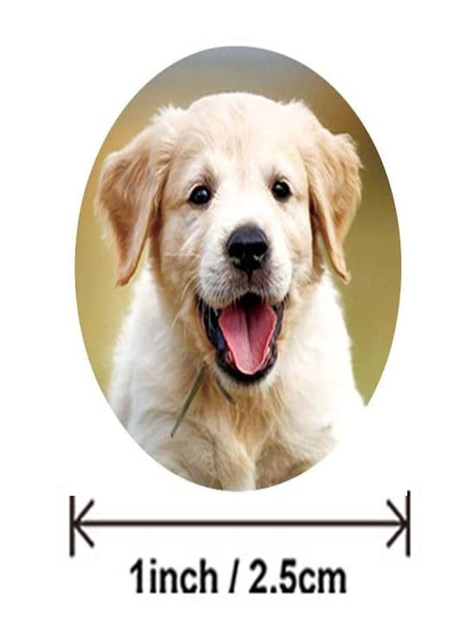 Onsdag 500Pcs Round Cute Dog for Kids Teacher Reward Stickers School Supplies, Animal Incentive Roll Sticker Potty Training Stickers for School Classroom Home（S107 Series） - Image 2