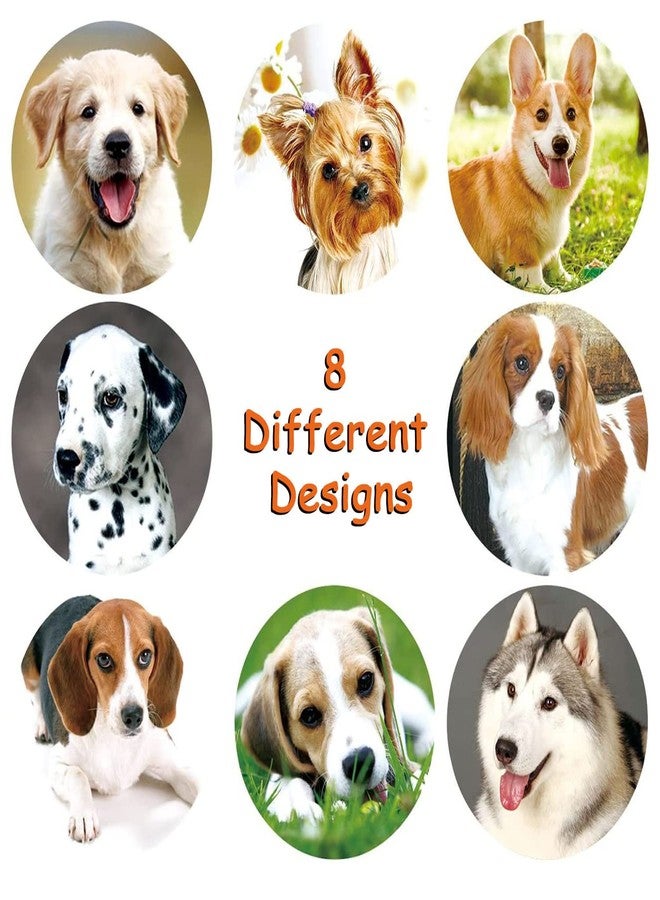 Onsdag 500Pcs Round Cute Dog for Kids Teacher Reward Stickers School Supplies, Animal Incentive Roll Sticker Potty Training Stickers for School Classroom Home（S107 Series） - Image 3